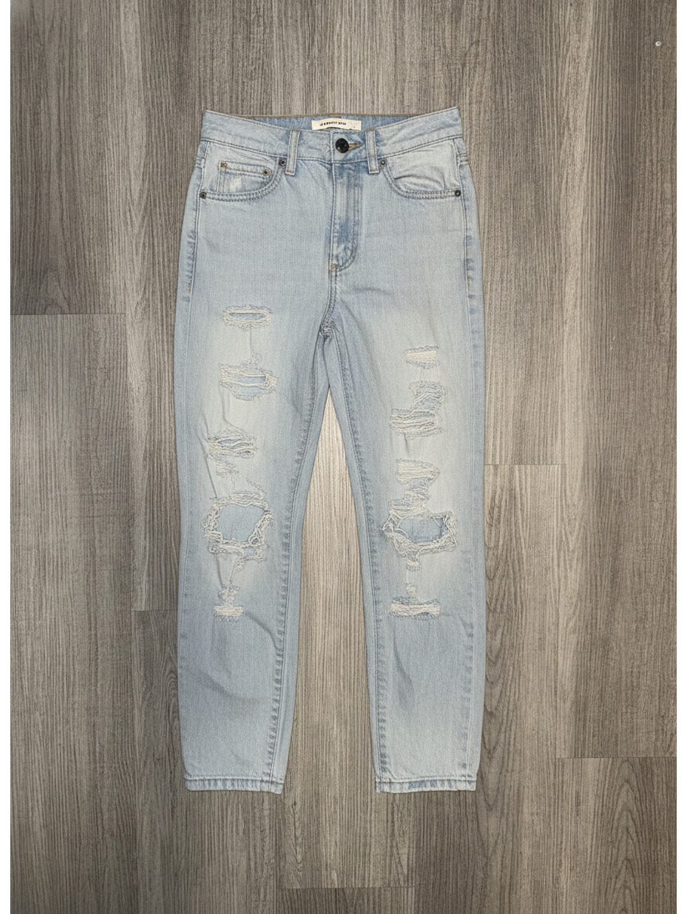 Garage Light Blue Distressed Skinny Jeans Size 0